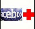 Facebook napis na steni
